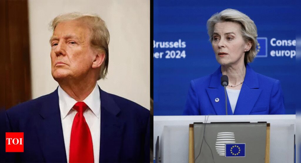 La amenaza arancelaria del 50% de Trump se avecina: la UE considera un acuerdo comercial temporal con nosotros; Von der Leyen presiona por ‚Acuerdo en principio‘