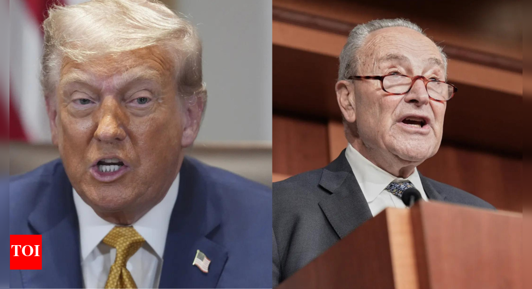 ‚Abandonó a los judíos‘: Trump toma un golpe al senador demócrata Chuck Schumer; dice que AOC lo „golpeará“