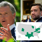 Gavin Newsom wird viral, um JD Vance mit einer einzelnen Karte zu schließen