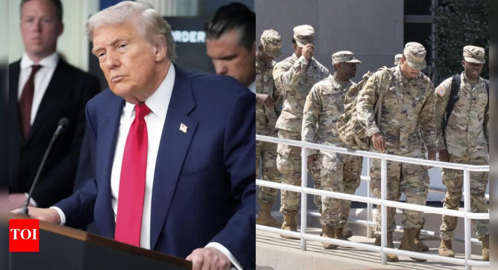 „Nehmen Sie unser Kapital zurück“: Fast 800 Truppen, die von Donald Trump eingesetzt werden, kommen bei DC an. 23 Personen, die über Nacht festgenommen wurden „Nehmen Sie unser Kapital zurück“: Fast 800 Truppen, die von Donald Trump eingesetzt werden, kommen bei DC an. 23 Personen, die über Nacht festgenommen wurden