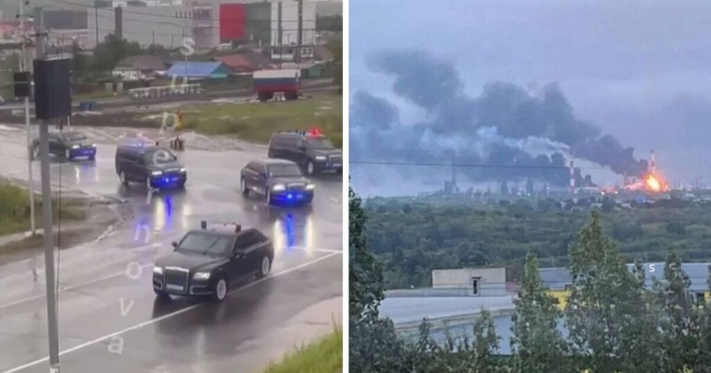 Russland brennt, während die Ukraine Wellen von Drohnenangriffen startet, während Putin nach Alaska reist | Welt | Nachricht