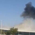 Horror -Moment riesige Rauchwolken steigt vom israelischen Flughafen nach Luftangriffen | Welt | Nachricht