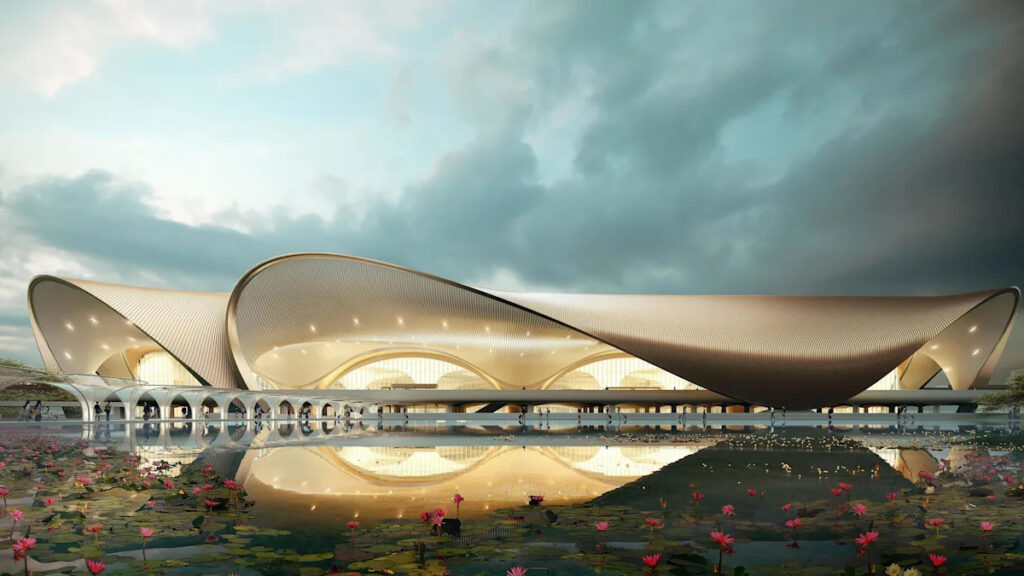 Der neue Flughafen von Mumbai steht vor Verkehrsnögeln, da es gegen Singapur und Dubai antritt