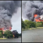 Uhr: Fire Engulfs South Carolina Richters Strandhaus; Video zeigt hoch aufragende Rauchwolken