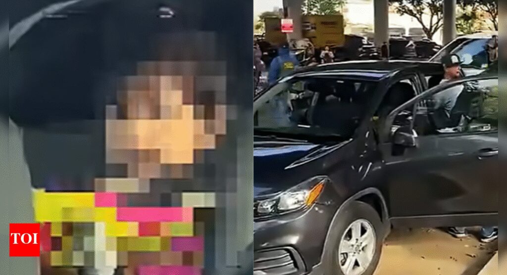 Zu sehen: Bewaffnete US-Einwanderungsbeamte fahren mit Kleinkind im Auto davon; Vater bei Razzia festgenommen Zu sehen: Bewaffnete US-Einwanderungsbeamte fahren mit Kleinkind im Auto davon; Vater bei Razzia festgenommen